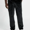 Jersey-sweatpants met gebonden fluweel Jersey-sweatpants met gebonden fluweel