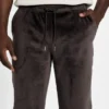 Jersey-sweatpants met gebonden fluweel Jersey-sweatpants met gebonden fluweel