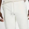 Jersey-sweatpants met gebonden fluweel Jersey-sweatpants met gebonden fluweel
