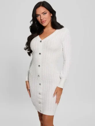 Josie-trui-jurk met knopen