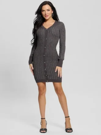 Josie-trui-jurk met knopen