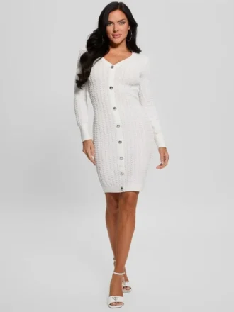 Josie-trui-jurk met knopen