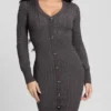 Josie-trui-jurk met knopen Josie-trui-jurk met knopen