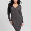 Josie-trui-jurk met knopen Josie-trui-jurk met knopen