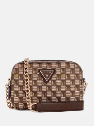 Kenmerkende camera-crossbodytas van imitatieleer Kenmerkende camera-crossbodytas van imitatieleer