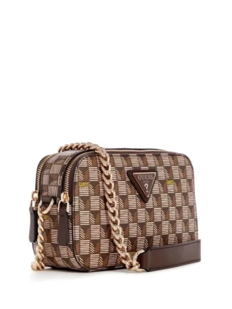 Kenmerkende camera-crossbodytas van imitatieleer Kenmerkende camera-crossbodytas van imitatieleer