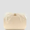 Keyah-clutch met veren aan de bovenkant Keyah-clutch met veren aan de bovenkant