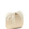 Keyah-clutch met veren aan de bovenkant Keyah-clutch met veren aan de bovenkant