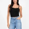 Keyla Fuzzy Truien Crop Cami