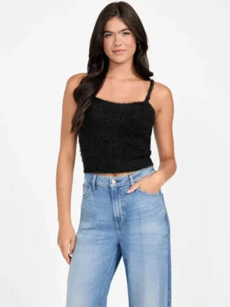 Keyla Fuzzy Truien Crop Cami