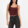Keyla Fuzzy Truien Crop Cami