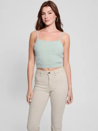 Keyla Fuzzy Truien Crop Cami