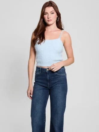 Keyla Fuzzy Truien Crop Cami