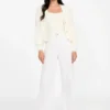 Keyla Fuzzy Truien Crop Cami