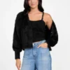 Keyla Fuzzy Truien Crop Cami