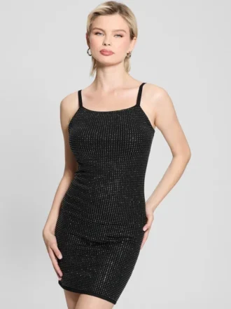 Khloe-trui-jurk met strass