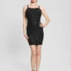 Khloe-trui-jurk met strass