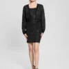 Khloe-trui-jurk met strass