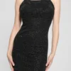 Khloe-trui-jurk met strass