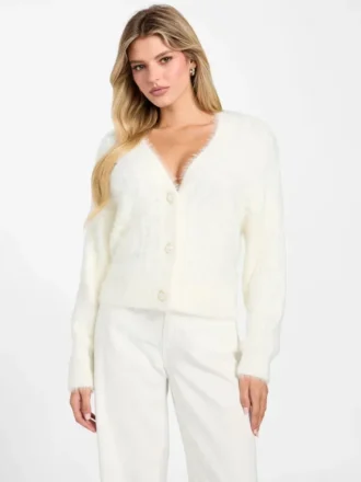 Kinako Fuzzy kabelgebreid vest
