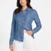 Klassiek denim westernoverhemd