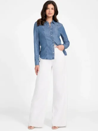 Klassiek denim westernoverhemd