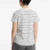 Klassiek T-shirt met gestikt logo en strepen