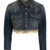 Kort denim jasje