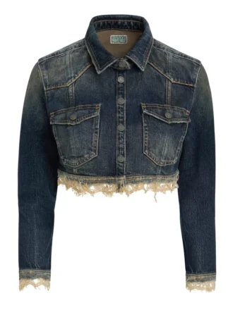 Kort denim jasje