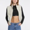 Kort jasje van faux-sherpa