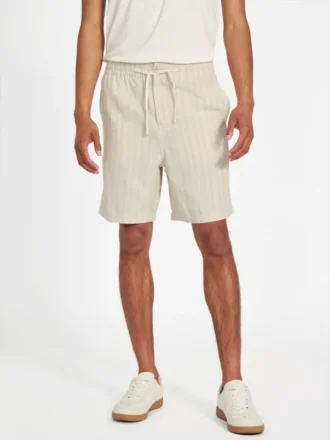 Korte broek van linnenmix