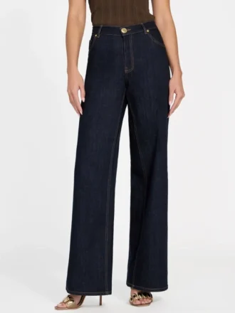 Kylie denim broek met middelhoge taille