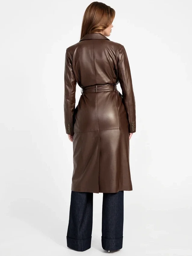 Lana leren trenchcoat Lana leren trenchcoat