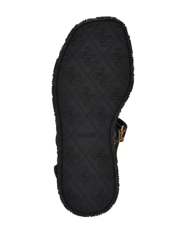 Lanara Sandalen met bandjes in luipaardprint Lanara Sandalen met bandjes in luipaardprint