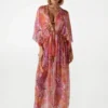 Lange kimono van zijde-mix Lange kimono van zijde-mix