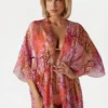 Lange kimono van zijde-mix Lange kimono van zijde-mix