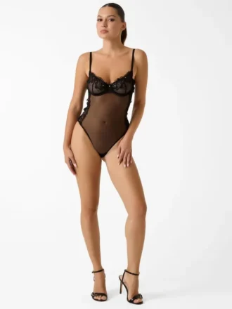 Lea Bodysuit met bloemenapplicaties