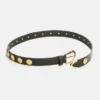 Lederen riem met logo