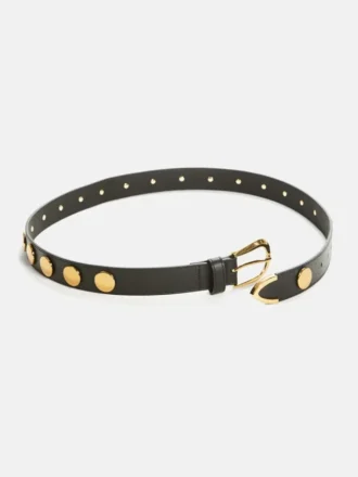 Lederen riem met logo