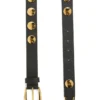 Lederen riem met logo