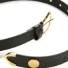 Lederen riem met logo