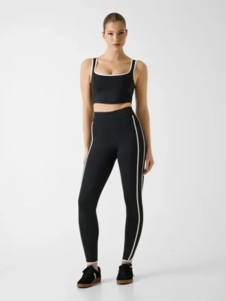 Legging met naadloze zijband
