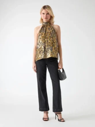 Leopard Allure haltertop