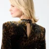 Leopard Allure jurk met ruches Leopard Allure jurk met ruches
