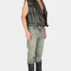 Leren gilet met studs Leren gilet met studs