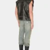 Leren gilet met studs Leren gilet met studs