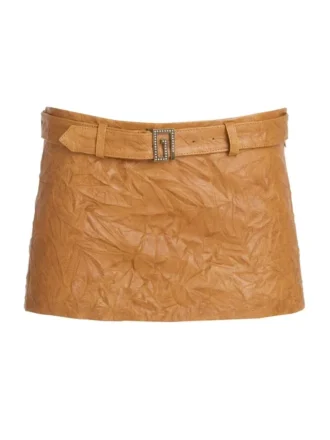 Leren minirok