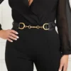 Leren riem met bamboesluiting