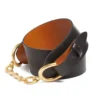 Leren riem met bamboesluiting