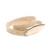 Leren riem met metalen gesp